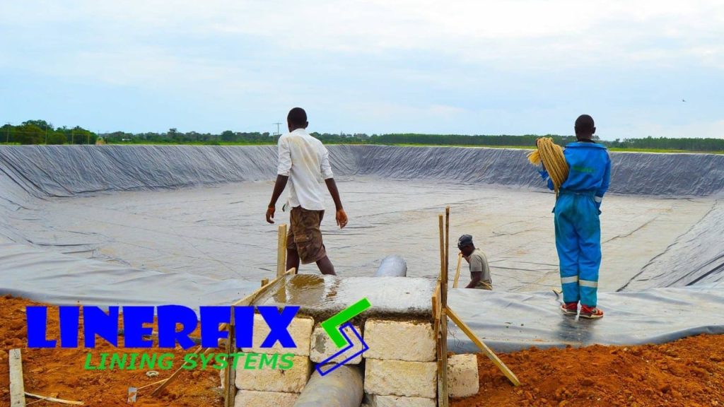 Geomembrane dam Liners